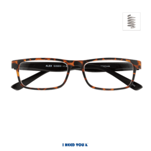 ALEX, G39800, havanna-zwart, leesbril